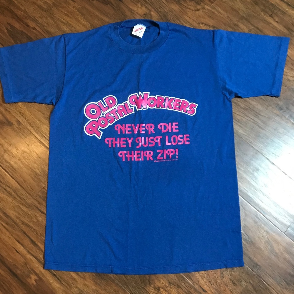 Vintage Single Stitch 80's Old Postal Workers Tee